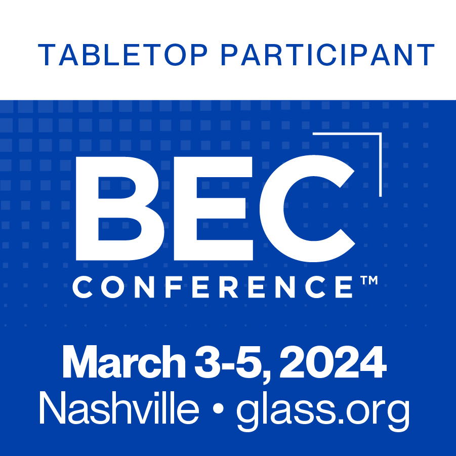 BEC Conference 2024 Tabletop Display Materials National Glass Association