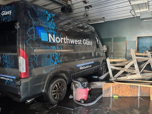 Northwest Glass flood damage 