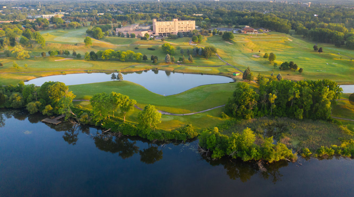 Aerial view of Ann Arbor Marriott